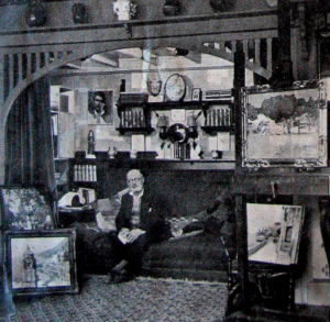 Emile Beaussier dans son atelier.