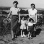 Ginette avec son amie Emmy, Michel et Françoise